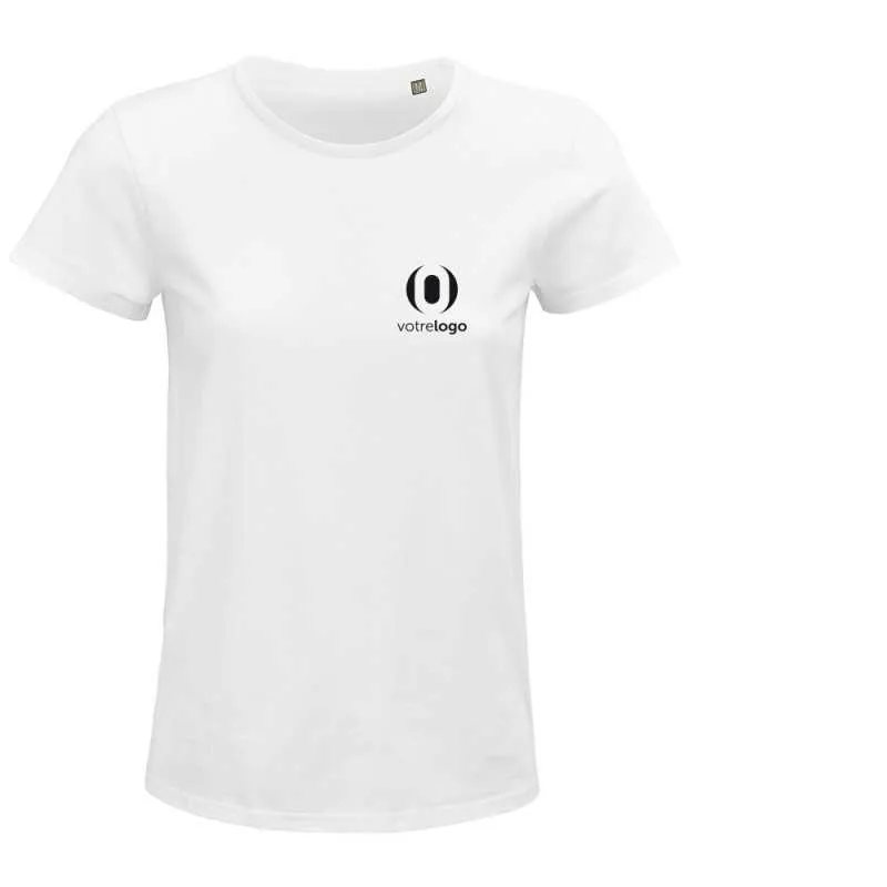 Tee-shirt femme écologique blanc "Greenfab" | Oppermann.fr