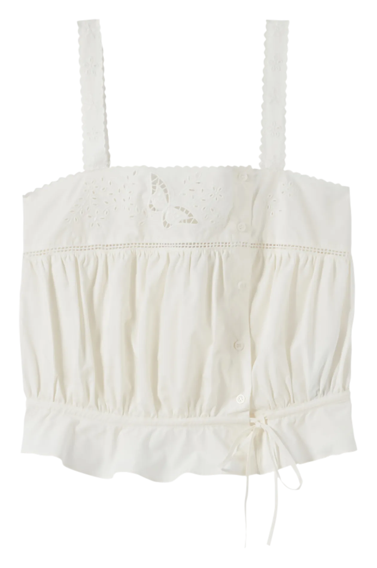 TOP COURT DROIT EN COTON - CLAUDIE PIERLOT pour FEMME | Printemps